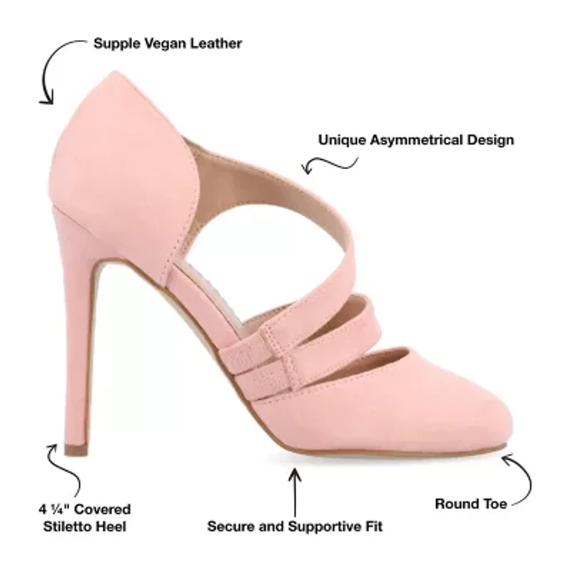 Journee Collection Zeera Womens Round Closed Toe Stiletto Heel Pumps