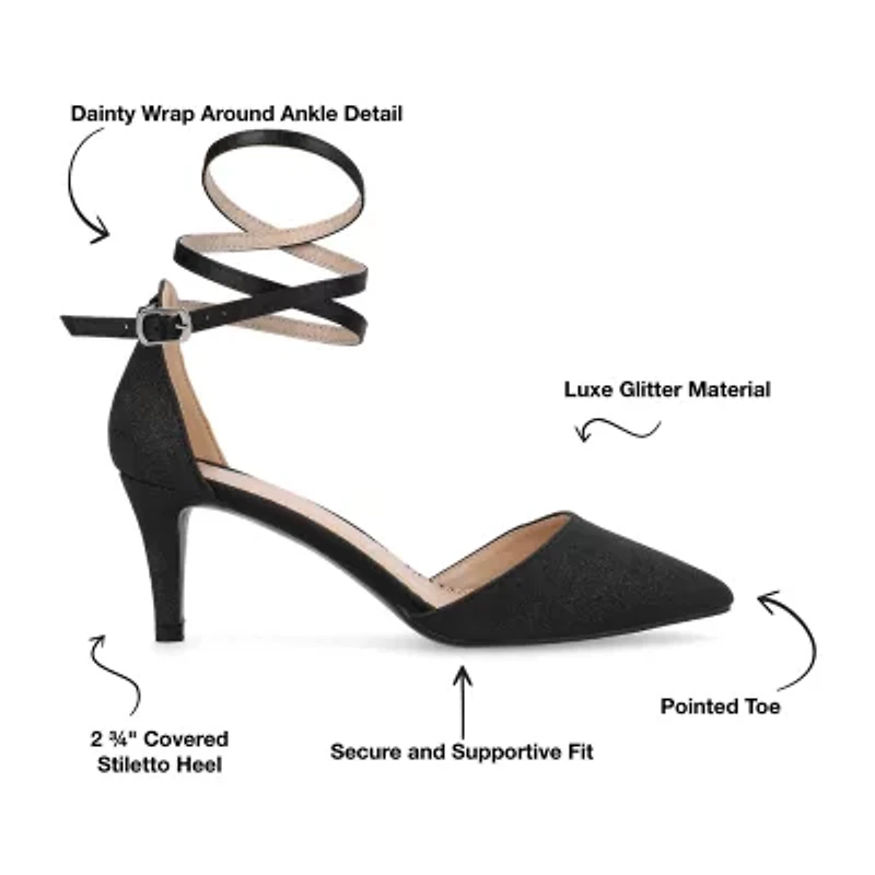Journee Collection Luela Womens Pointed Closed Toe Stiletto Heel Pumps