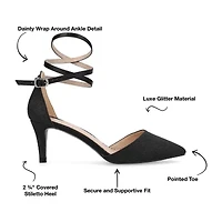Journee Collection Luela Womens Pointed Closed Toe Stiletto Heel Pumps