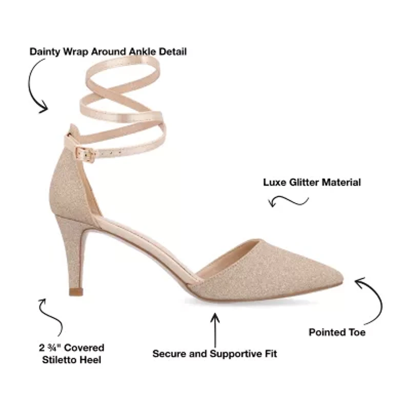 Journee Collection Luela Womens Pointed Closed Toe Stiletto Heel Pumps
