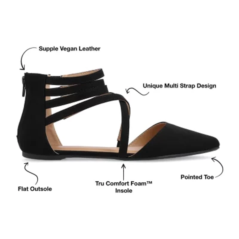 Journee Collection Marlee Womens Round Ballet Flats