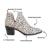 Journee Collection Womens Lola Stacked Heel Booties