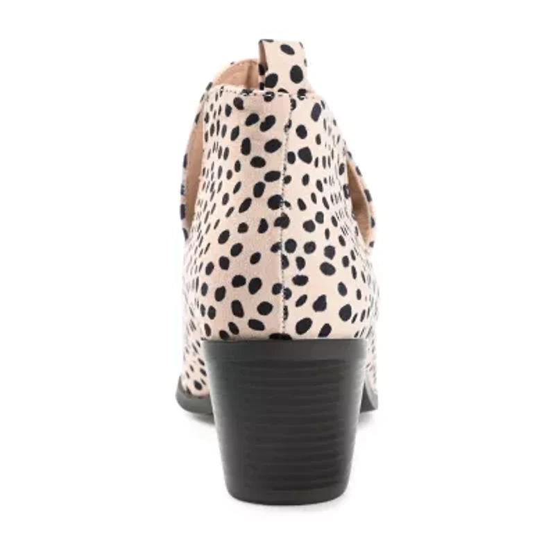 Journee Collection Womens Lola Stacked Heel Booties