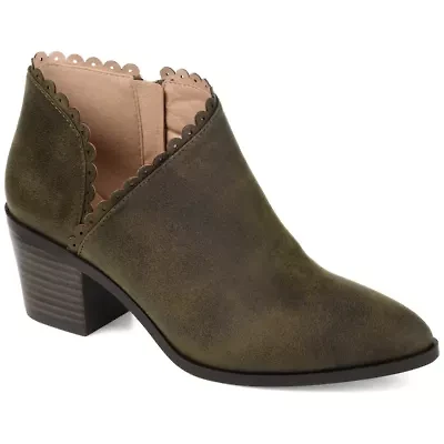 Journee Collection Womens Tessa Stacked Heel Booties