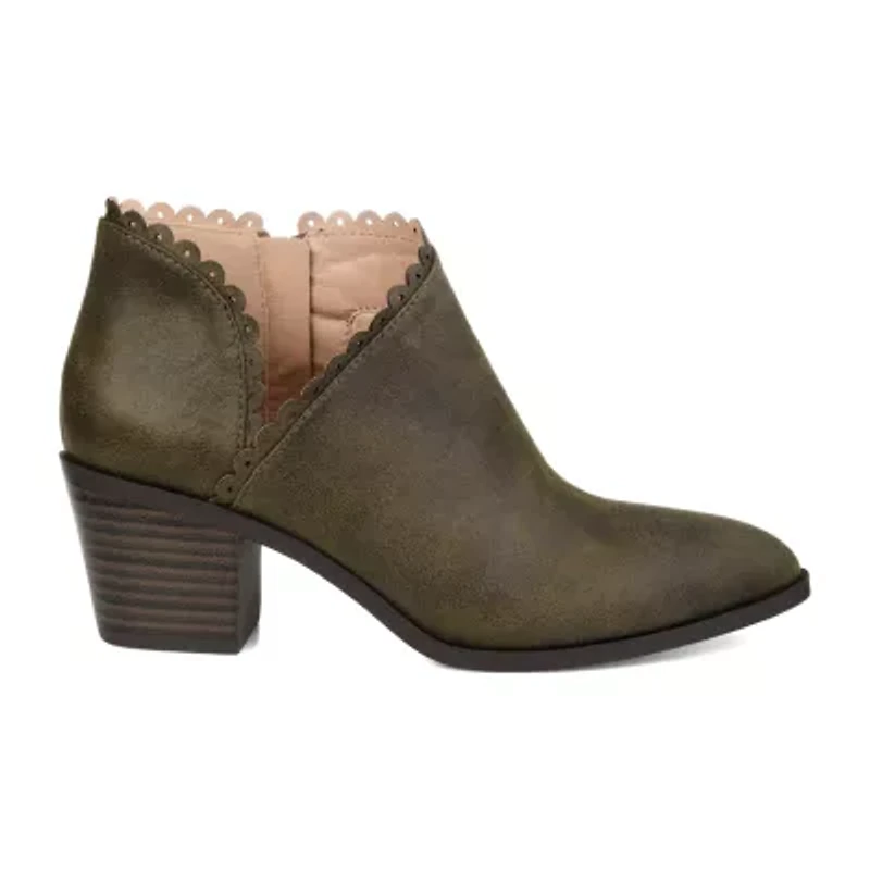 Journee Collection Womens Tessa Stacked Heel Booties