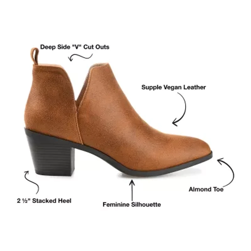 Journee Collection Womens Lola Stacked Heel Booties
