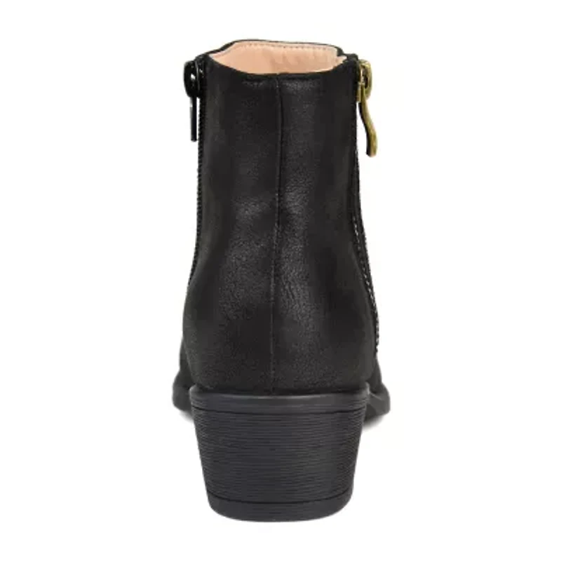 Journee Collection Womens Jayda Stacked Heel Booties
