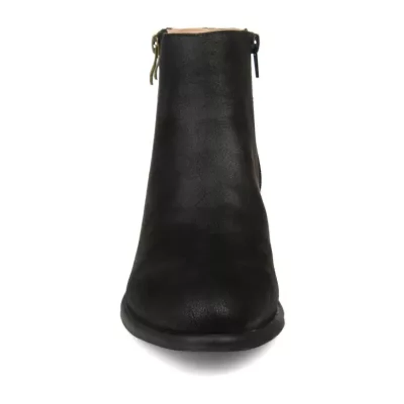 Journee Collection Womens Jayda Stacked Heel Booties