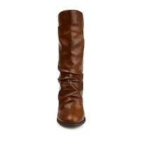 Journee Collection Womens Sequoia Stacked Heel Slouch Boots