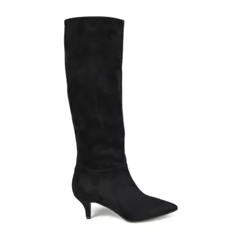 Journee Collection Womens Vellia Kitten Heel Over the Knee Boots