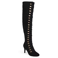 Journee Collection Womens Trill Stiletto Heel Over the Knee Boots