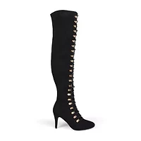 Journee Collection Womens Trill Stiletto Heel Over the Knee Boots