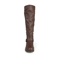 Journee Collection Womens Spokane Studded Riding Boots