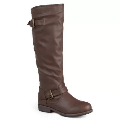 Journee Collection Womens Spokane Studded Riding Boots
