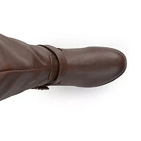 Journee Collection Womens Spokane Studded Riding Boots