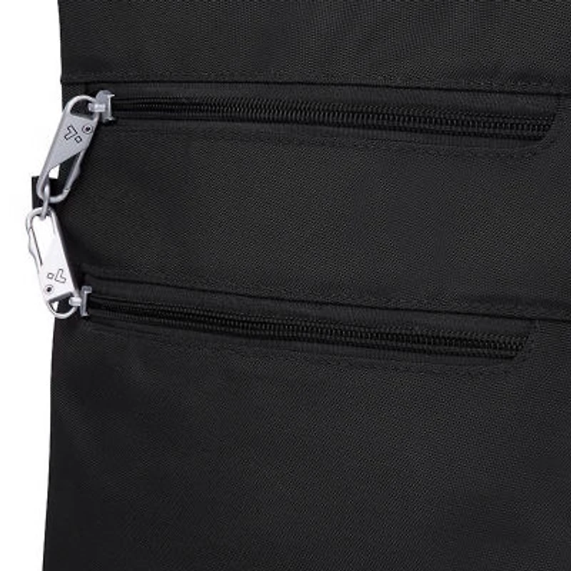 Travelon Anti-Theft Classic Slim Double Zip Crossbody Bag