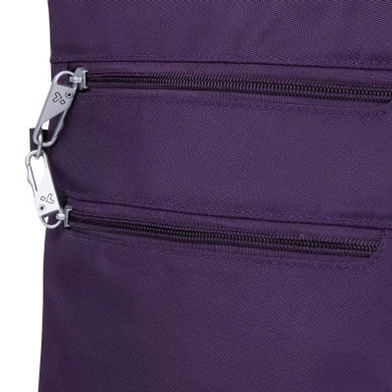 Travelon Anti-Theft Classic Slim Double Zip Crossbody Bag
