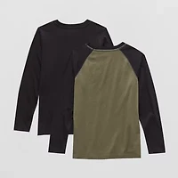Thereabouts Little & Big Kid Boys Crew Neck Long Sleeve 2-pc. T-Shirt
