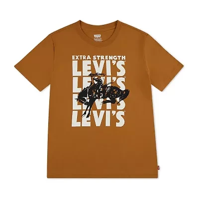 Levi's Big Kid Boys Crew Neck Short Sleeve Regular Fit Graphic T-Shirt