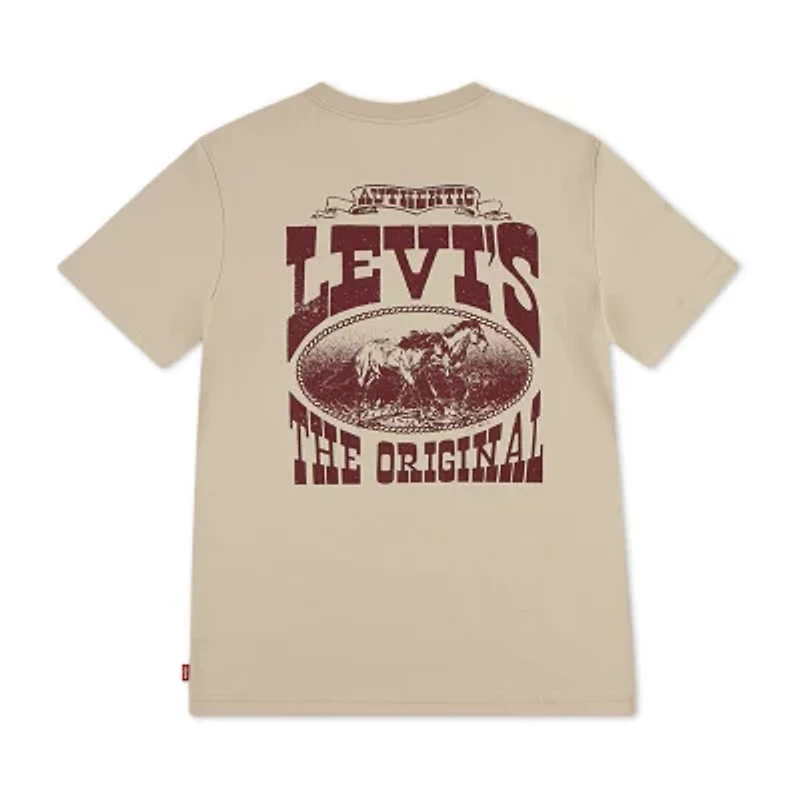 Levi's Big Kid Boys Crew Neck Short Sleeve Regular Fit Graphic T-Shirt