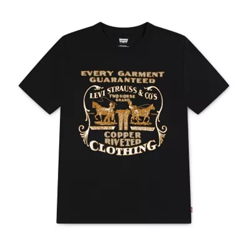 Levi's Big Kid Boys Crew Neck Short Sleeve Regular Fit Graphic T-Shirt