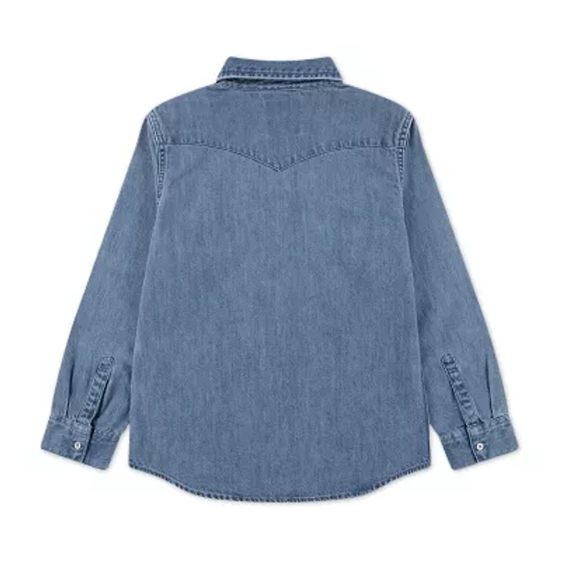Levi's® Big Kid Boys Long Sleeve Regular Fit Button-Down Shirt