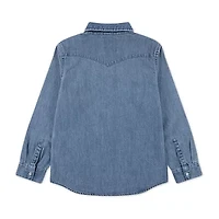 Levi's® Big Kid Boys Long Sleeve Regular Fit Button-Down Shirt