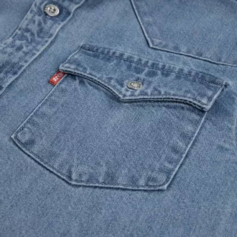 Levi's® Big Kid Boys Long Sleeve Regular Fit Button-Down Shirt