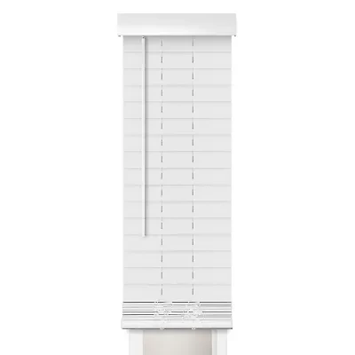 2in Smooth Sidelight 2" Cut-to-Width Cordless Faux Wood Blind