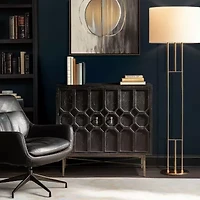 Madison Park Eddy Living Room Collection Storage Accent Cabinet