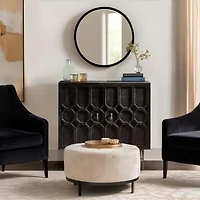 Madison Park Eddy Living Room Collection Storage Accent Cabinet