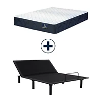 Serta Classic Pixie 11.5" Medium Tight Top - Mattress + Adustable Base