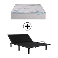 BeautySleep Dream Weaver 11.5" Medium Tight Top - Mattress + Adjustable Base