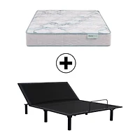 BeautySleep Dream Weaver 11.5" Firm Tight Top - Mattress + Adjustable Base