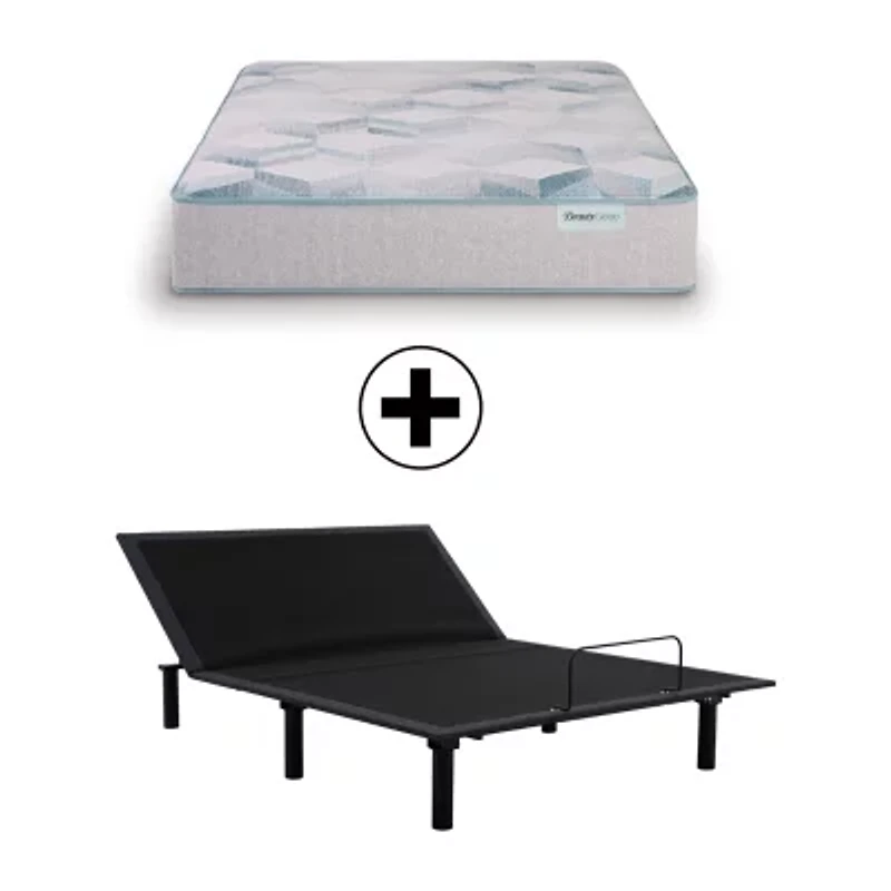 BeautySleep Dream Weaver 12.5" Plush Tight Top - Mattress + Adjustable Base
