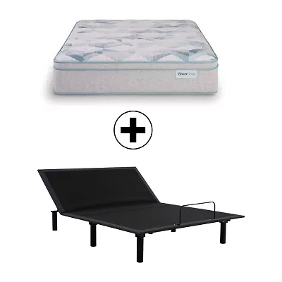 BeautySleep Dream Weaver 14.25" Medium Pillow Top - Mattress + Adjustable Base