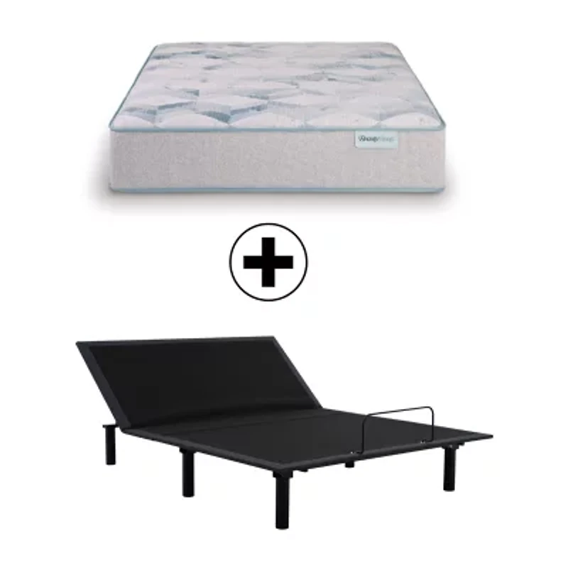 BeautySleep Dream Weaver 13.75" Plush Tight Top - Mattress + Adjustable Base