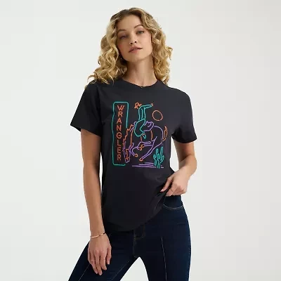 Wrangler Womens Crew Neck Short Sleeve T-Shirt