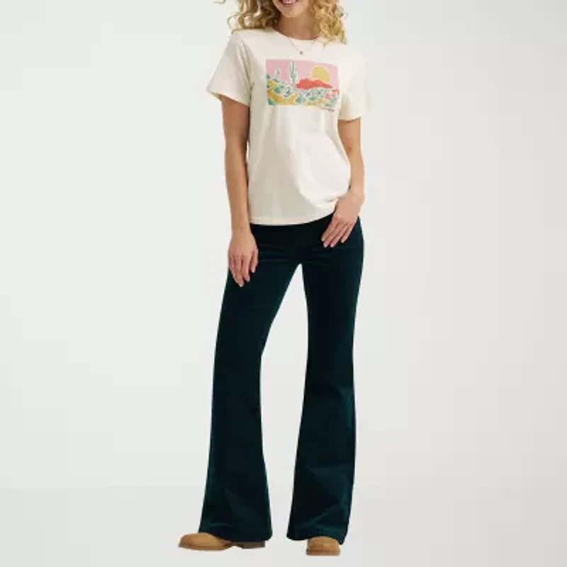Wrangler Womens Crew Neck Short Sleeve T-Shirt