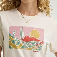 Wrangler Womens Crew Neck Short Sleeve T-Shirt