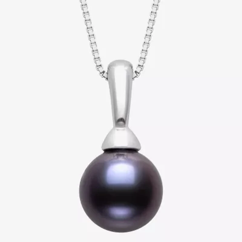 Womens Cultured Freshwater Pearl Sterling Silver Ball 18 Inch Pendant Necklace