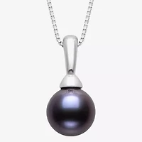 Womens Cultured Freshwater Pearl Sterling Silver Ball 18 Inch Pendant Necklace