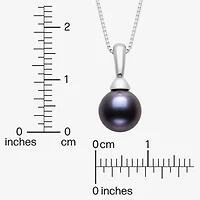 Womens Cultured Freshwater Pearl Sterling Silver Ball 18 Inch Pendant Necklace