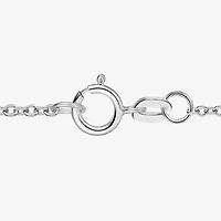 Womens Lab Created Green Yttrium Aluminum Garnet Sterling Silver Oval 18 Inch Pendant Necklace