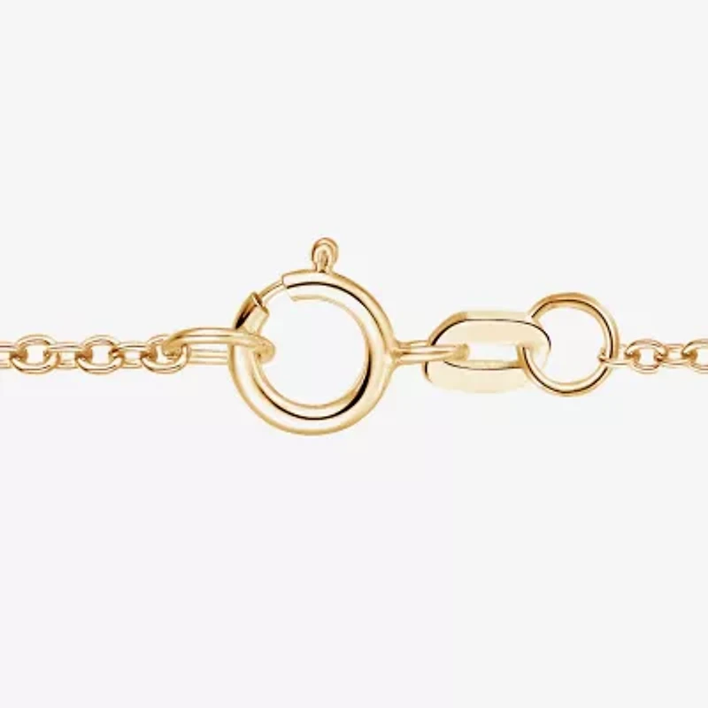 Womens Lab Created Green Yttrium Aluminum Garnet 14K Gold Over Silver 18 Inch Pendant Necklace