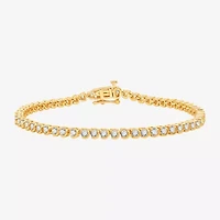 (Si1-Si2/G) Womens 3 CT. T.W. Lab Grown White Diamond Sterling Silver 7.5 Inch Tennis Bracelet