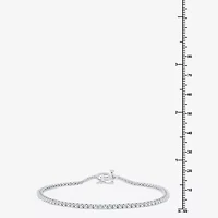 (G / Si1-Si2) Womens 1 CT. T.W. Lab Grown White Diamond Sterling Silver 7.5 Inch Tennis Bracelet