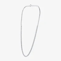(G / Si1-Si2) Womens White Diamond Sterling Silver 18 Inch Tennis Necklace