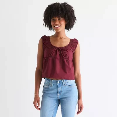 Arizona Womens Juniors U Neck Tank Top