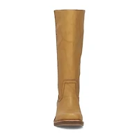 Frye and Co. Womens Miranda Stacked Heel Riding Boots